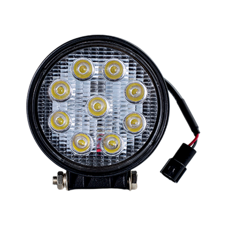IP67 001 Nagy teherbírású, 9 LED-es körkörös munkalámpa ipari járművekhez