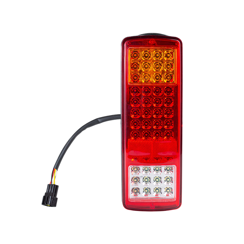 FLDJ-SSWD-002 IP55 6W DC12-24V 3 színű integrált LED hátsó lámpa (irányjelző + helyzetjelző lámpa + hátrameneti lámpa)