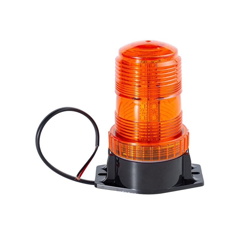 IP65 8W DC9-80V 360° borostyánsárga villogó jelzőlámpa targoncákhoz