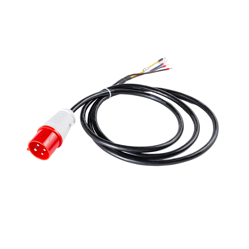 Nagy teherbírású építőipari gépek külső tápbemenete, komplett kábelköteg