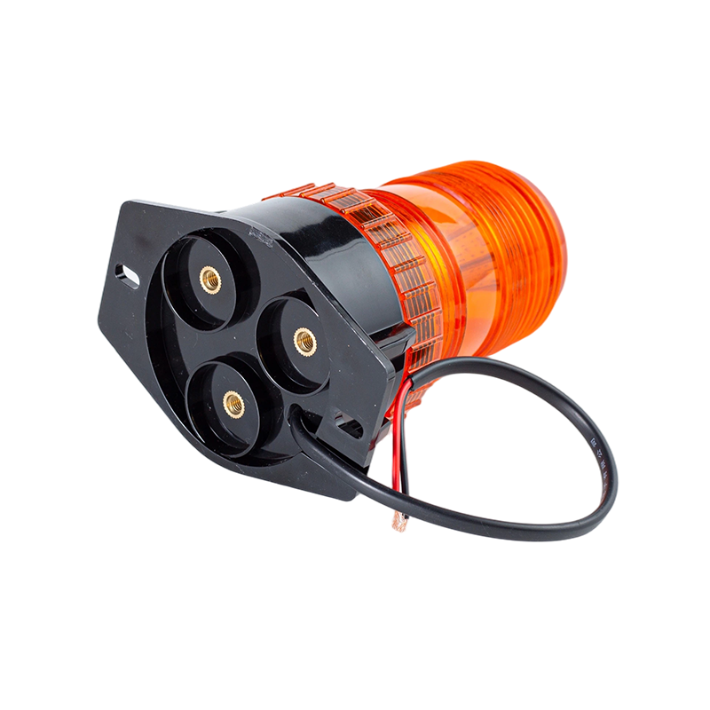 IP65 8W DC9-80V 360° borostyánsárga villogó jelzőlámpa targoncákhoz